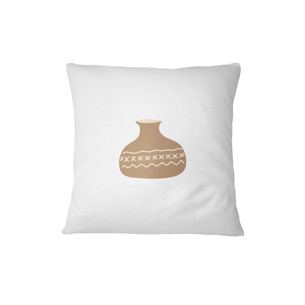 Custodia per cuscino, 60x60 cm, in poliestere, con cerniera, colore bianco