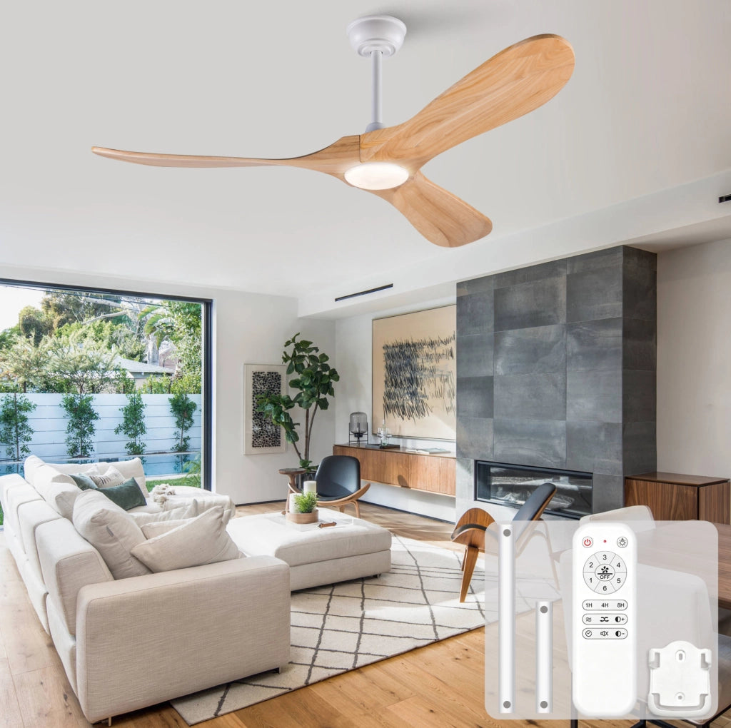 Ventilatore da soffitto da 52 pollici con luce e telecomando