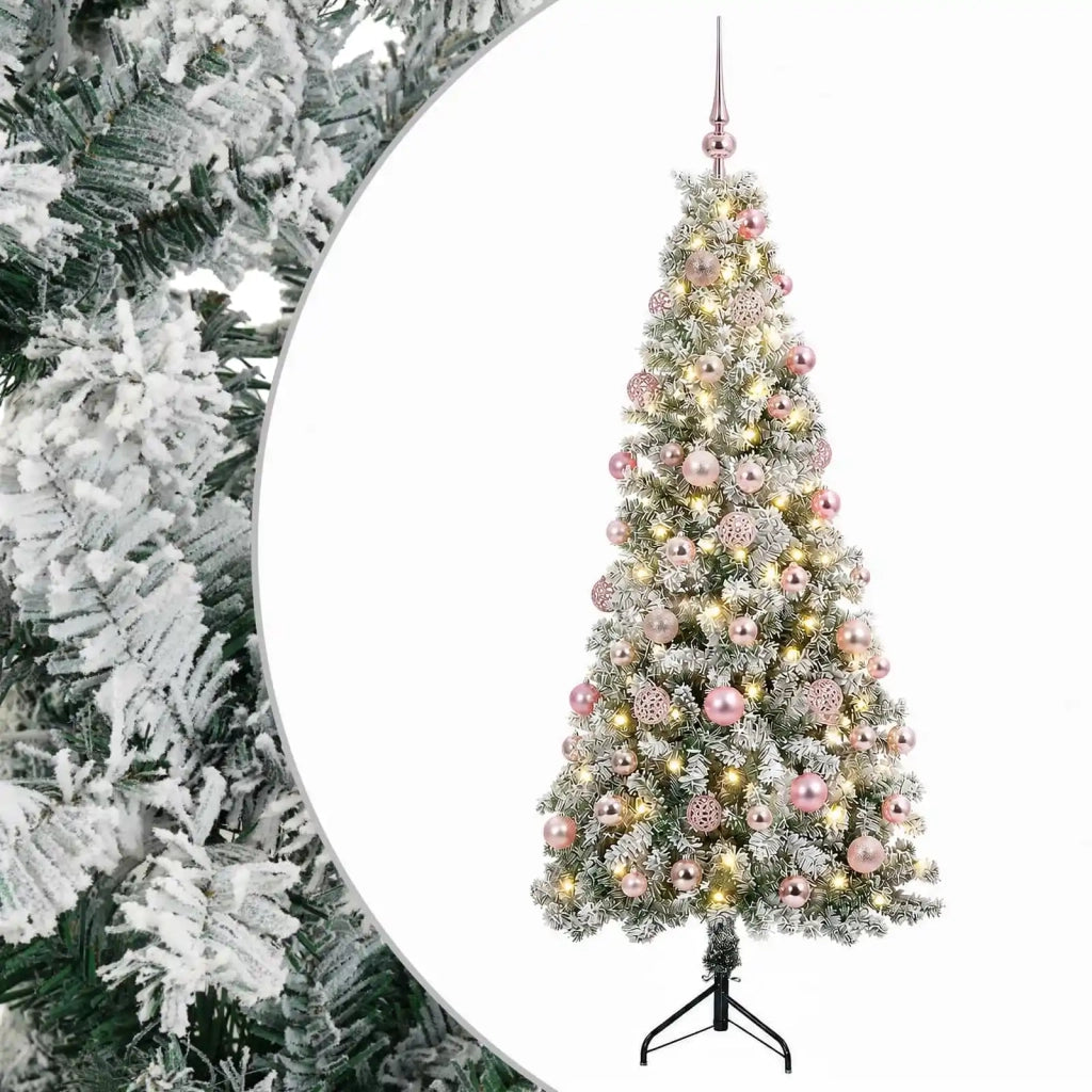 Albero di Natale artificiale con palline 210 cm 300 LED 3461018