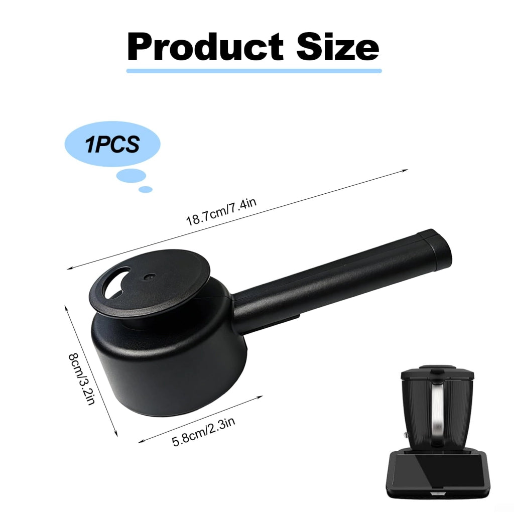 Piastra in silicone compatibile con TM7, accessorio, colore nero, dimensioni 8 x 5,8 cm