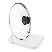 Supporto per coperchi e cucchiai, pieghevole, 19x14 cm, in ABS, colore bianco