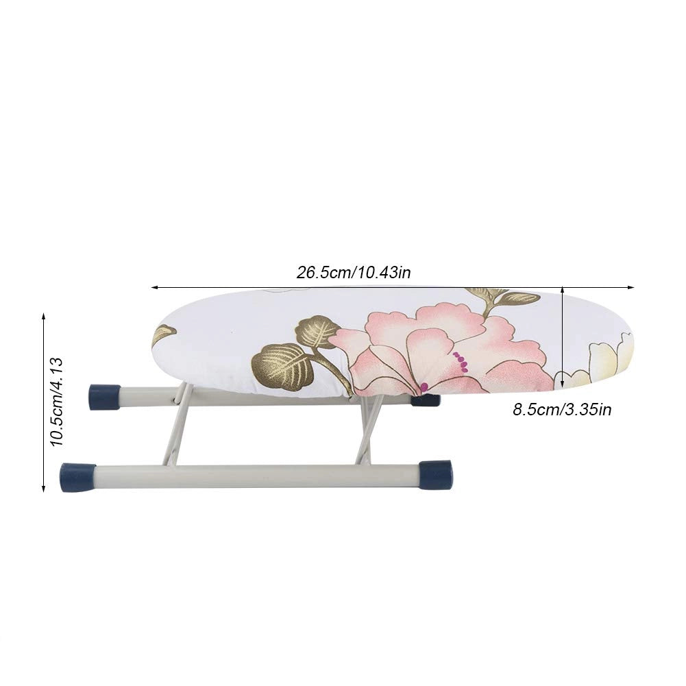 Mini asse da stiro, pieghevole, 26,5x10,5x8,5 cm, motivo: peonie