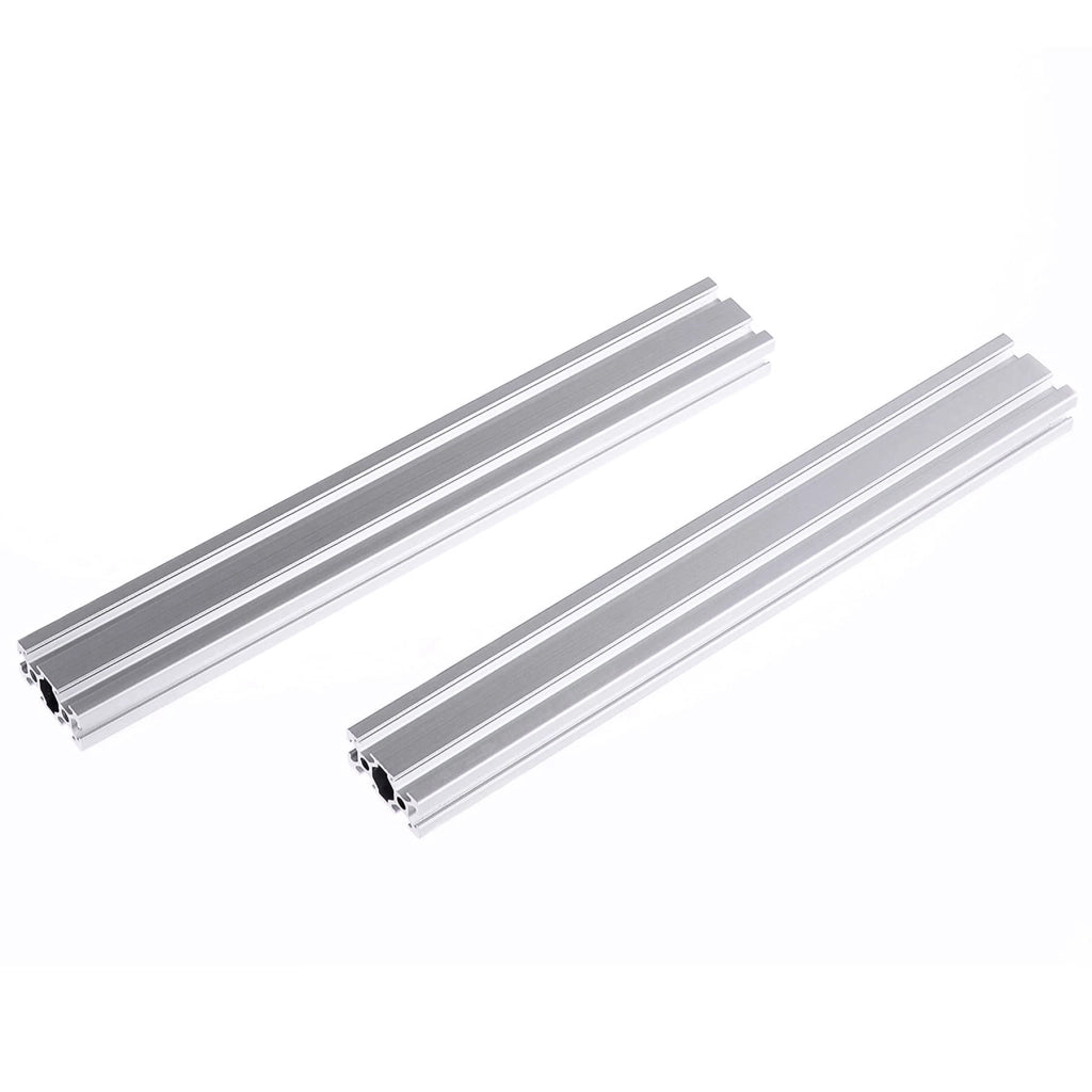Profilo in alluminio 2040, tipo T, 2 pezzi, lunghezza 1000 mm, dimensioni 20x40 mm