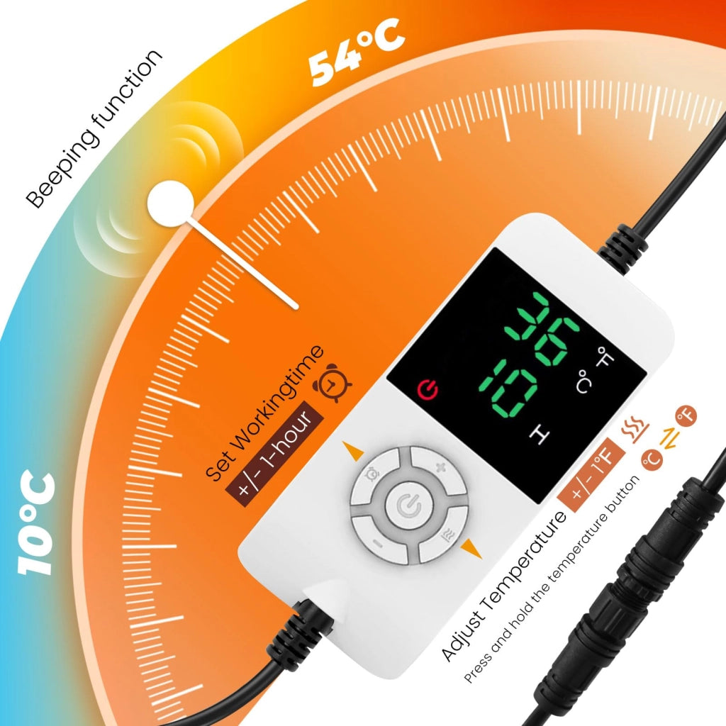 Armadio per lievitazione, da 10 a 54 °C, pieghevole, riscaldamento a 3 lati, timer, adatto per lievito madre e yogurt