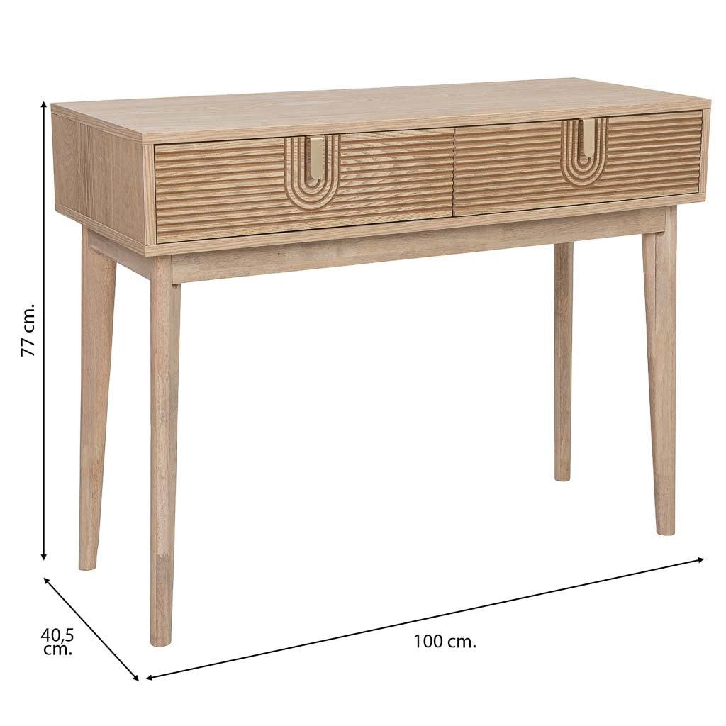 Ingresso in legno marrone 100x40,5x77h cm