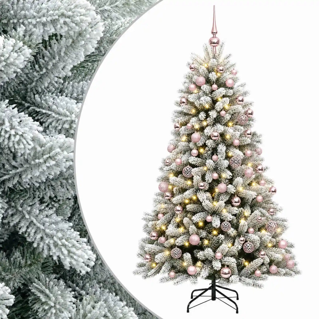 Albero di Natale Artificiale con Palline 180 cm 300 LED 3466713