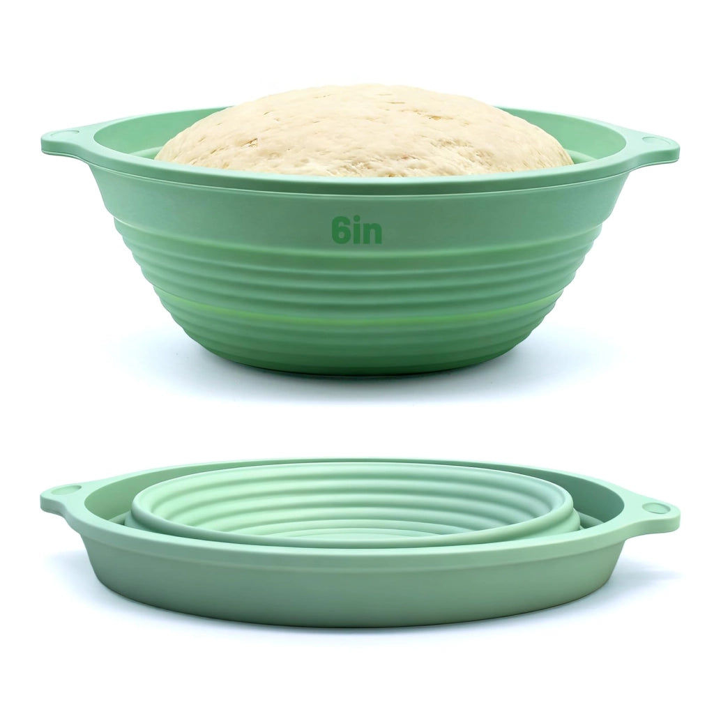 Cesto di silicone verde per la fermentazione, riutilizzabile, confezione singola