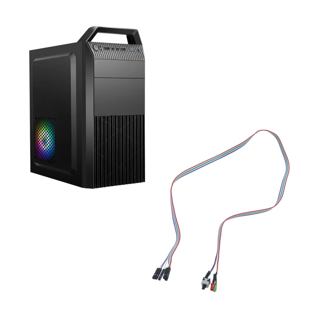 Interruttore a ponticello per alimentatore ATX, 2 pezzi, connettore a 2 pin, cavo da 40 cm