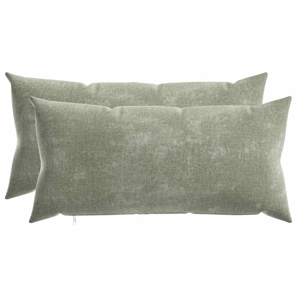 Federa 2 pz HEERLEN Verde 40 x 80 cm Tessuto Chenille 909970