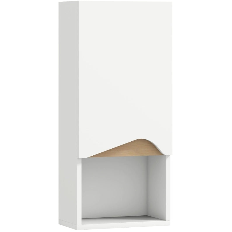 Pensile da bagno 30 x 17 x 67 cm bianco, salvaspazio