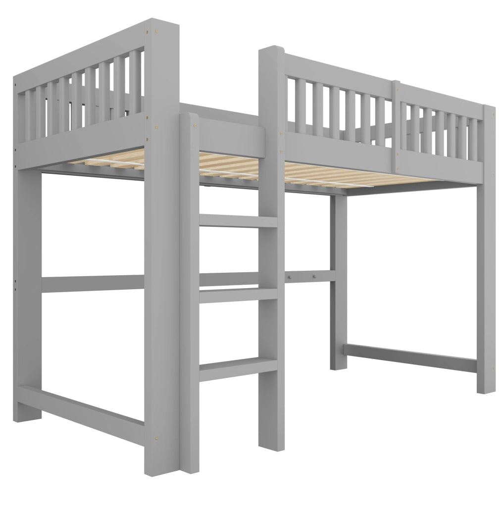 Set di due letti modulari per bambini 90 x 200 cm grigio