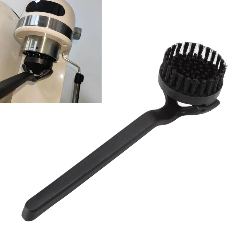 Spazzola per la pulizia di macchine da caffè, 58 mm, in ABS, colore nero
