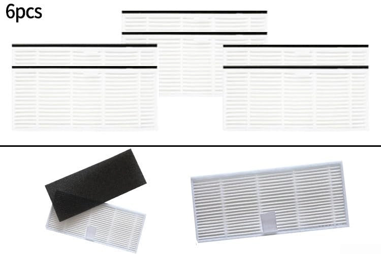 6 filtri di ricambio compatibili con gli aspirapolvere Laresar L6 Pro, Ultenic T10 e AIRROBO T10+