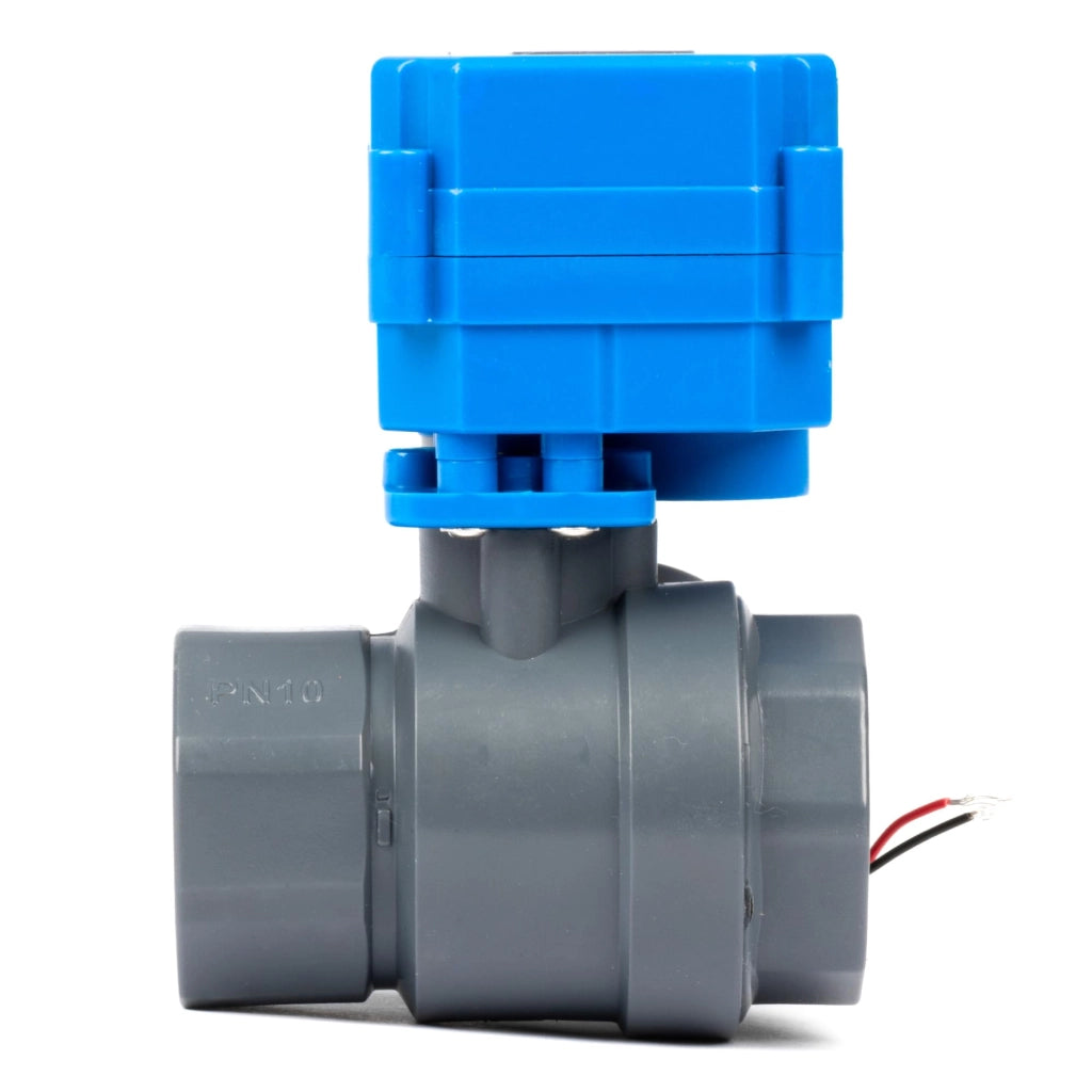 Valvola a sfera in PVC-U da 1", elettrica, 9-36V AC/DC, normalmente aperta