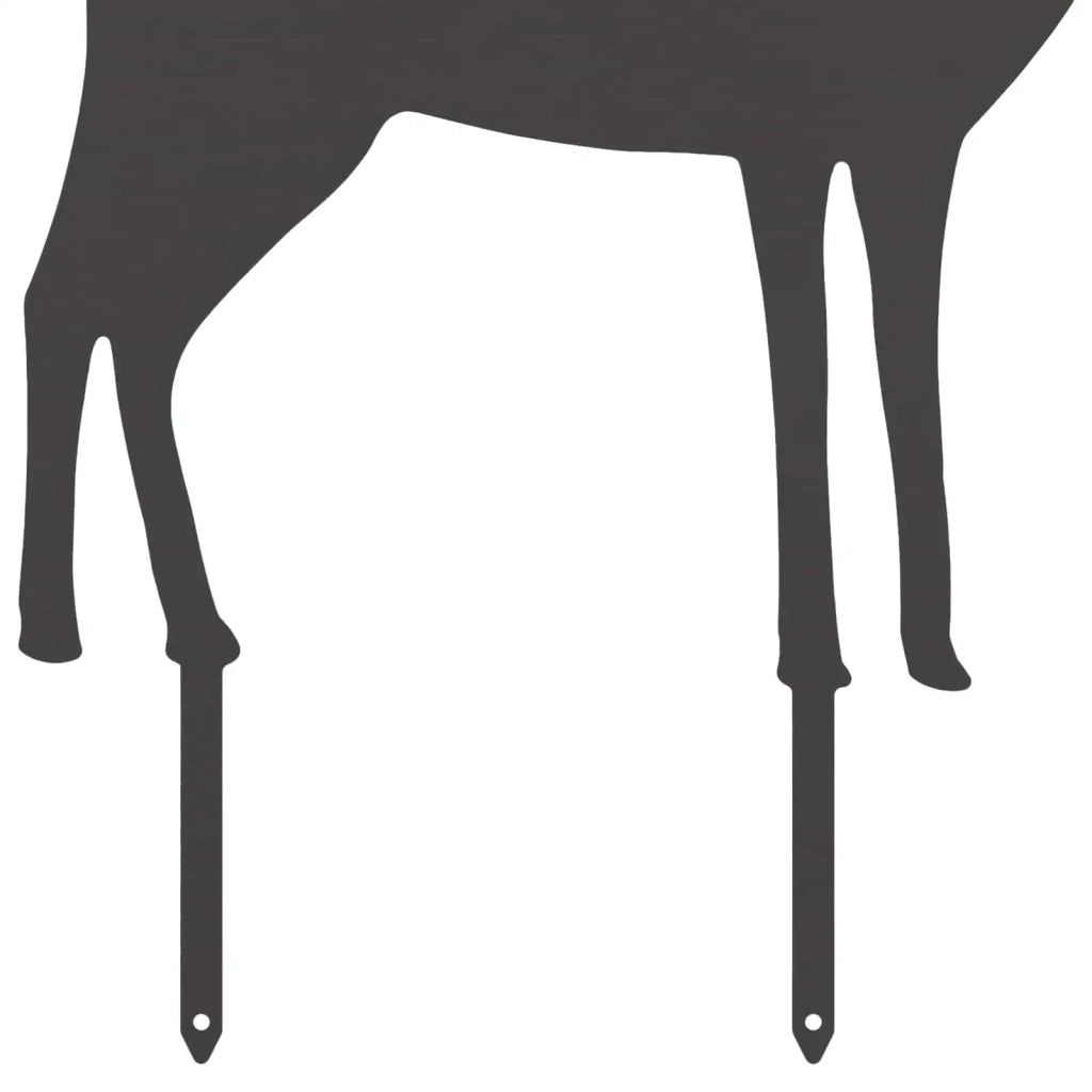 Palo da Giardino 46 x 30 cm Acciaio Nero 8014416