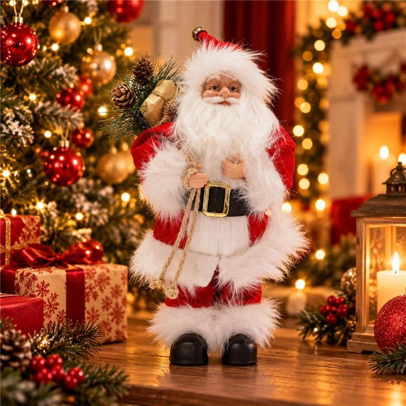 BABBO NATALE DECORATIVO ROSSO 40 CM – STATUETTA NATALIZIA
