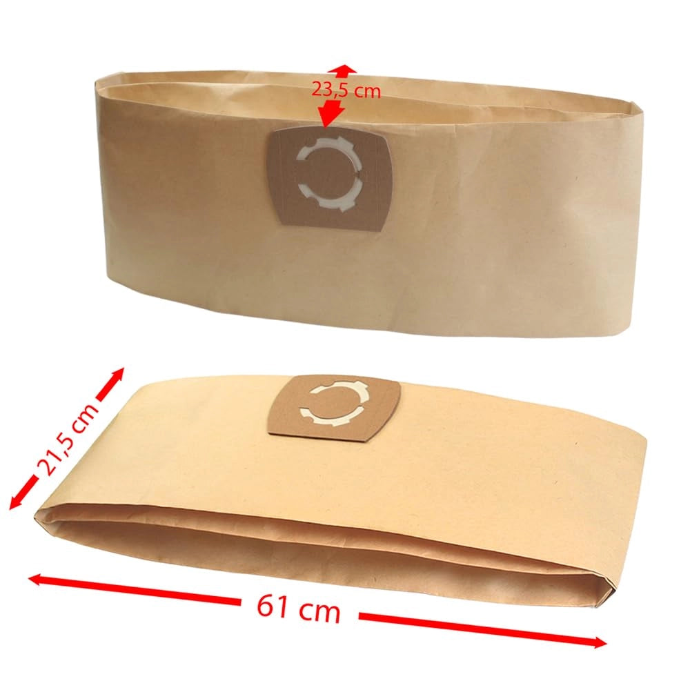 Sacchetti per aspirapolvere 10 pezzi compatibili con Top Craft TC-NTS 20