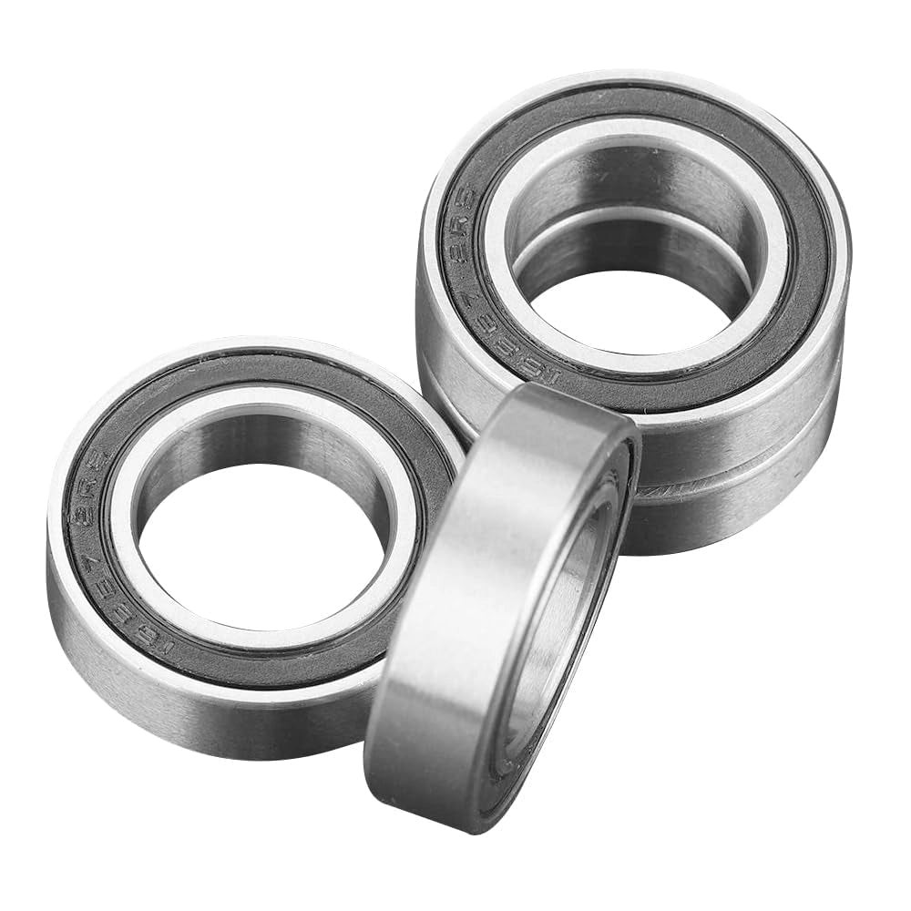 4 cuscinetti a sfera sigillati in gomma, dimensioni 15x26x7 mm