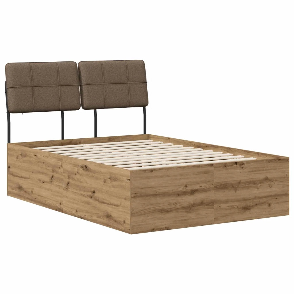 Letto matrimoniale con testiera Rovere Artisan e Tortora 3440317