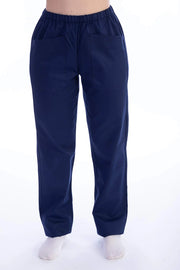 Pantaloni cargo, unisex, taglia S, blu, in poliestere e cotone