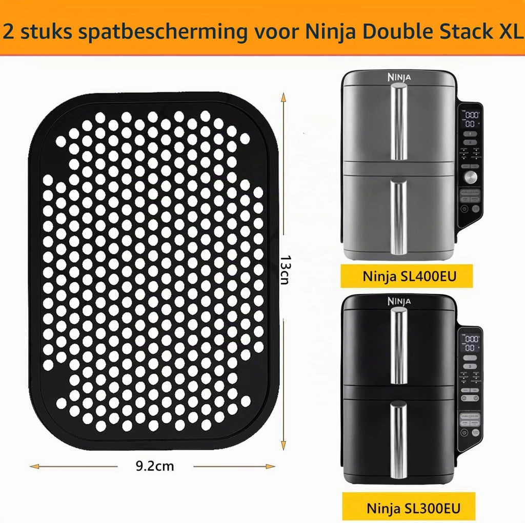 Schizzi protettivi per Ninja Double Stack XL, in silicone, confezione da 2 pezzi