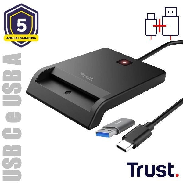 TRUST PRIMO USB-A  C DNI SMARTCARD READER