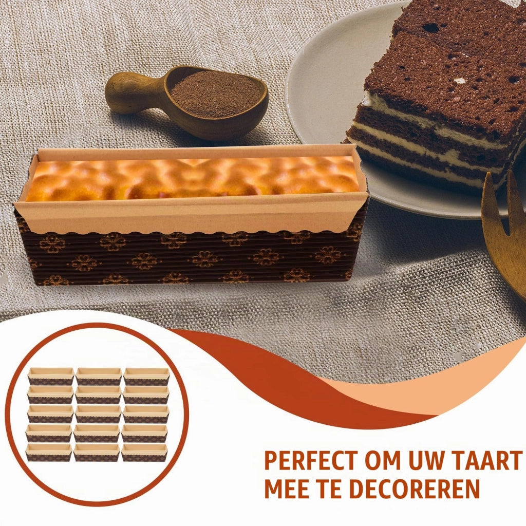 25 stampi per dolci in carta, stampi piccoli per dolci, resistenti all'olio, impilabili