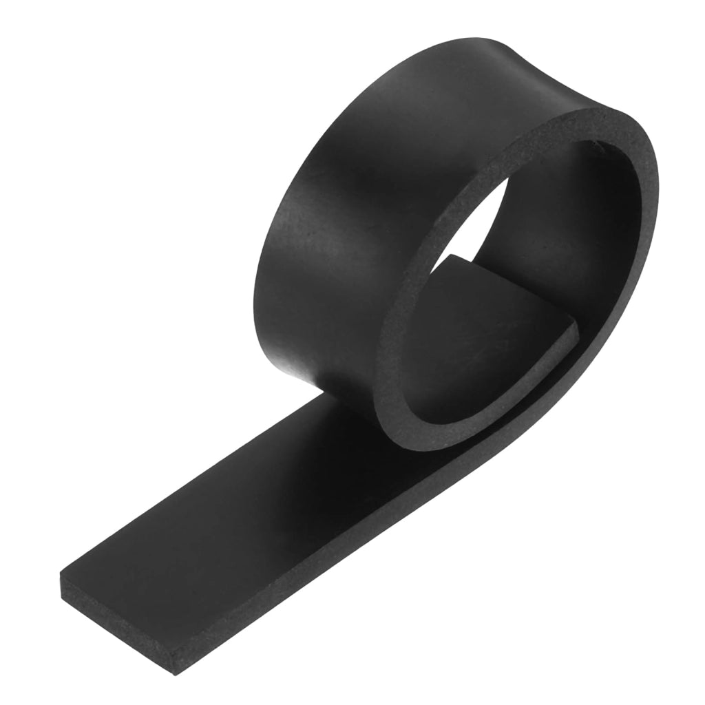Piastra in gomma, 25x25 cm, spessore 6 mm, neoprene, colore nero, 1 pezzo