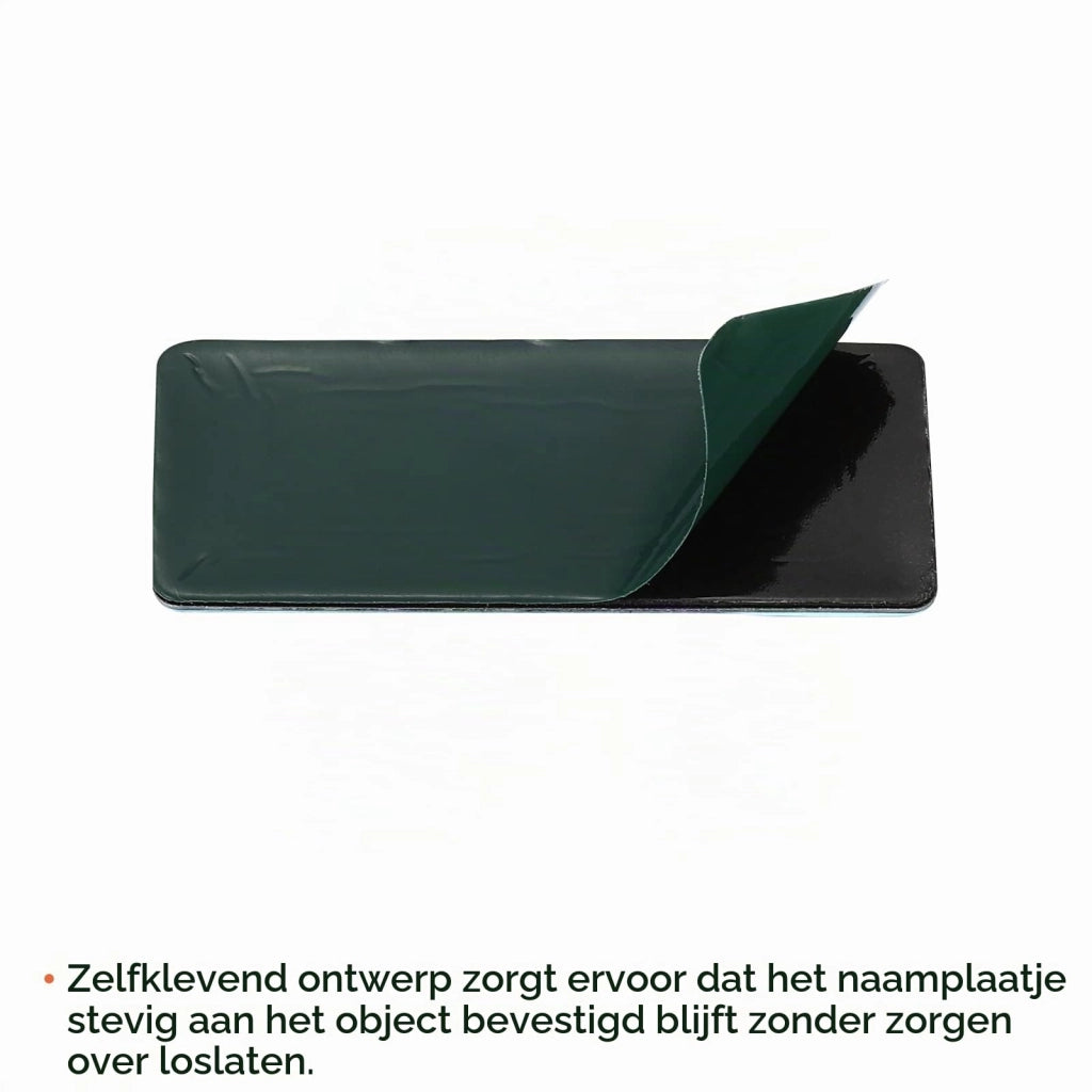 Piastre laser in alluminio, 10 pezzi, dimensioni 5x2,2 cm, colore nero, autoadesive