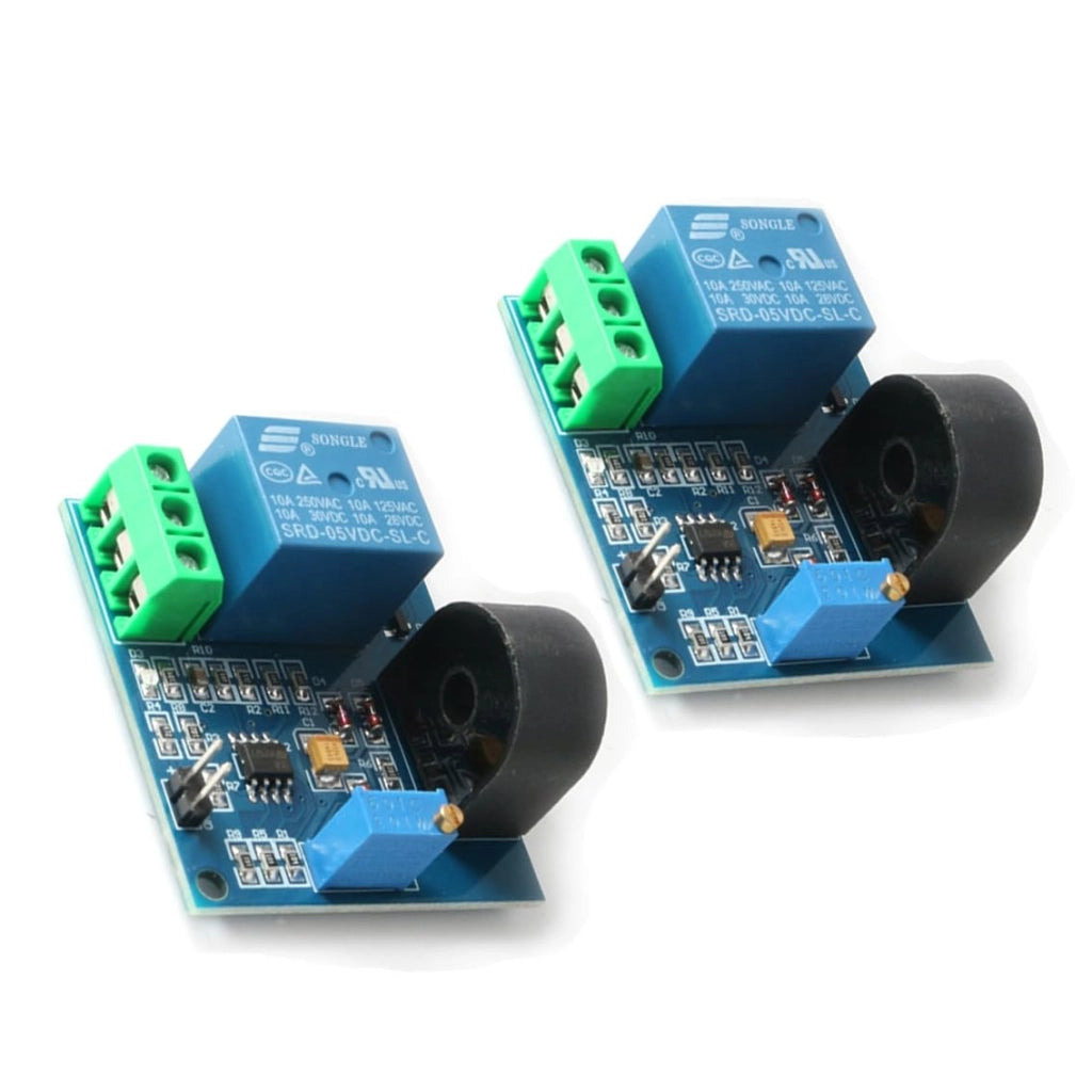 2 pezzi 5 V 5 A modulo relè sensore corrente AC con protezione da sovracorrente