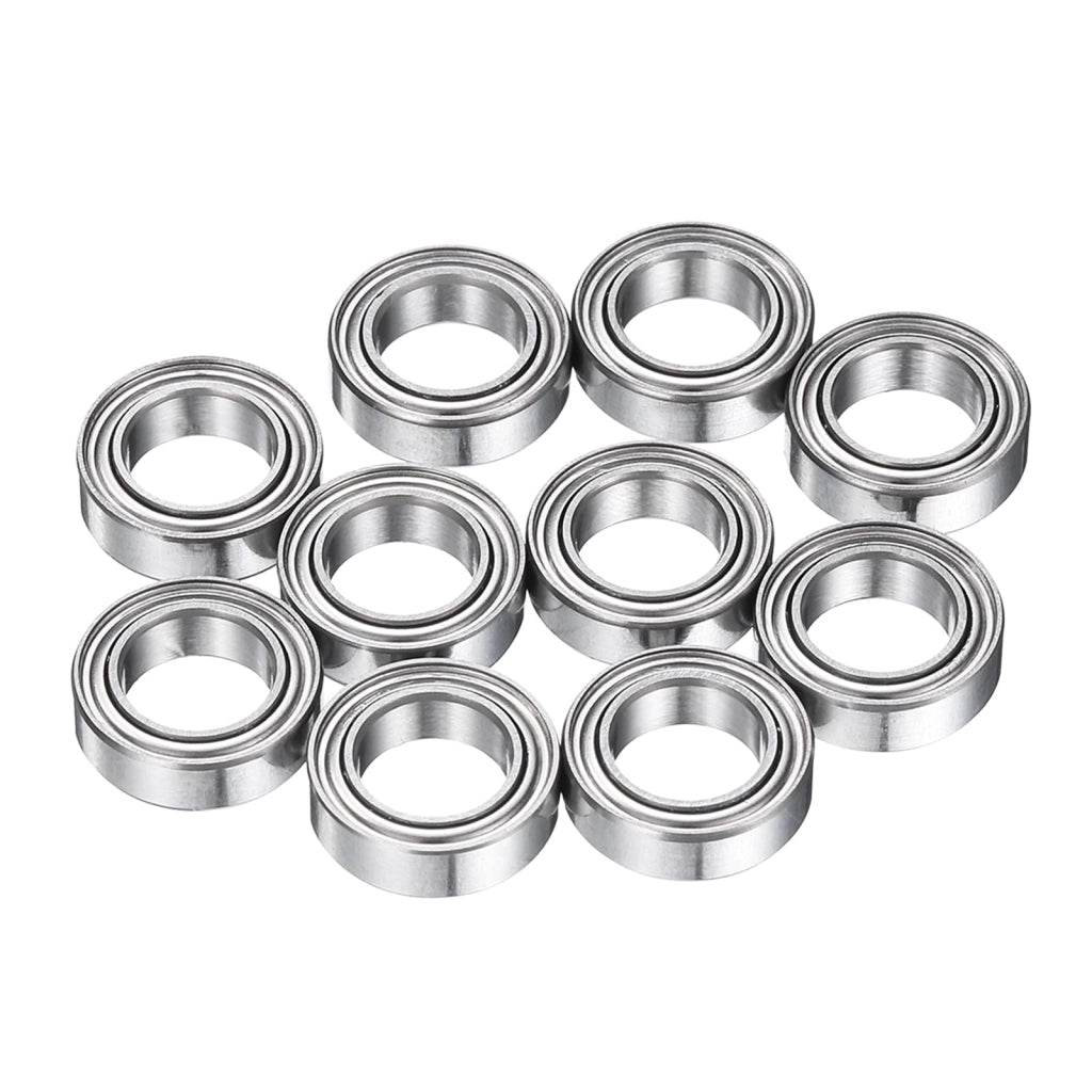 Cuscinetti a sfere radiali MR106ZZ, confezione da 10 pezzi, dimensioni 6x10x3 mm, acciaio cromato, precisione ABEC 5
