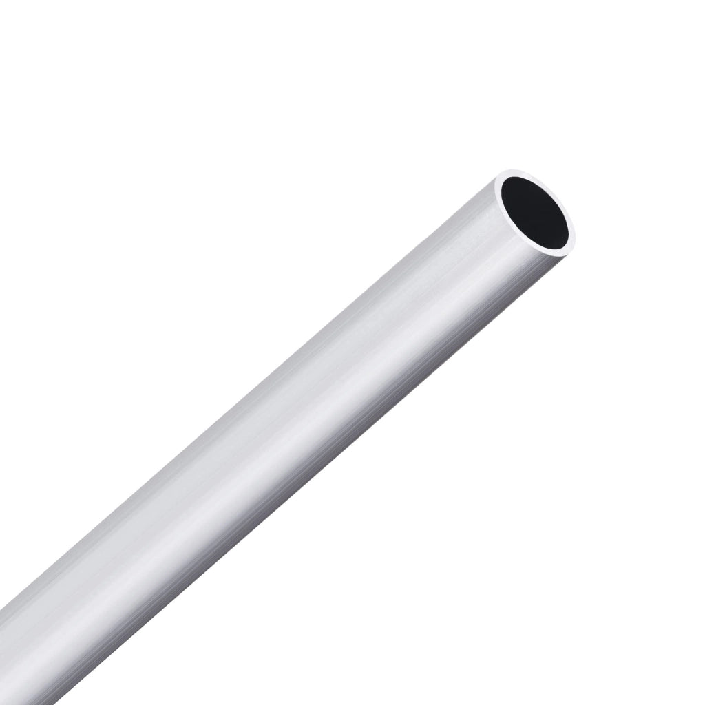 Confezione da 3 tubi rotondi in alluminio, diametro 12x10 mm, lunghezza 250 mm