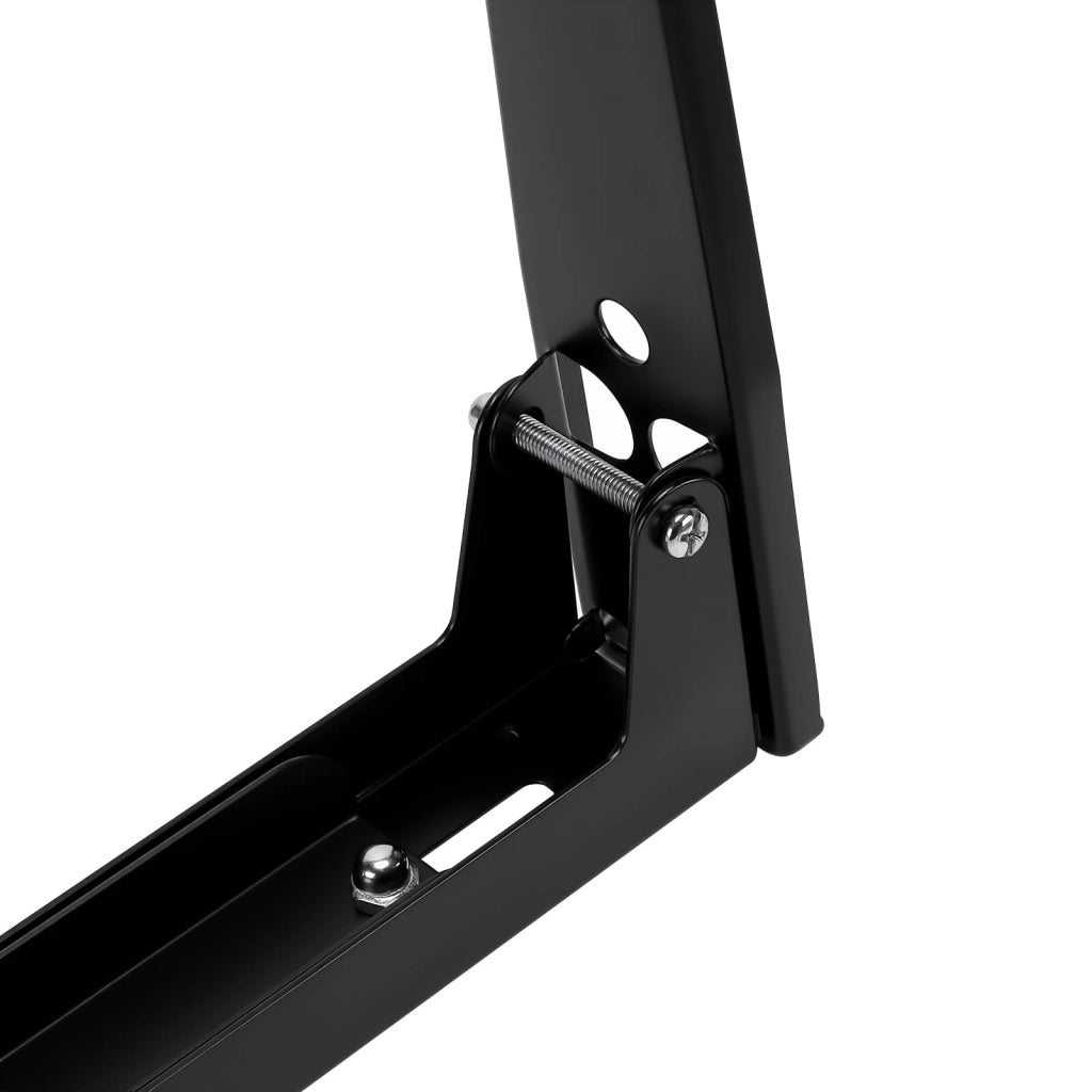 Supporto per magnetron, confezione da 2, lunghezza da 23,5 a 40 cm, colore nero, da montare a parete