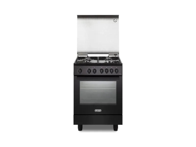 Cucina DeLonghi DM 64 LSG 60 cm gas 4 fuochi forno elettrico 69 L - Nero