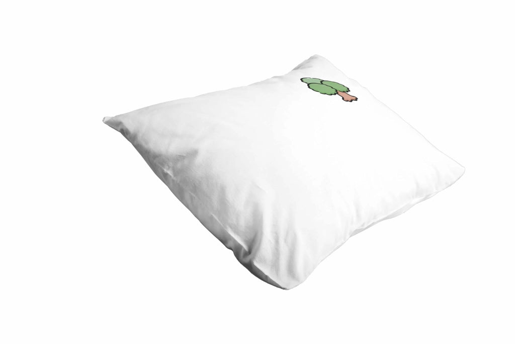 Custodia per cuscino, 50x35 cm, bianca, in poliestere, con cerniera