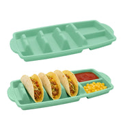 Porta-tacos in silicone, confezione da 2, per un massimo di 3 tacos, riutilizzabile
