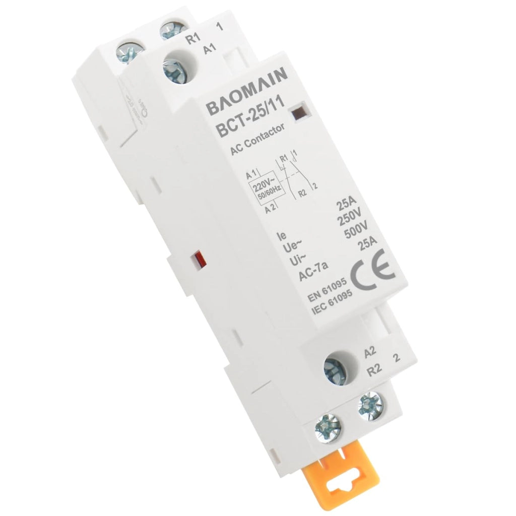 Interruttore differenziale modulare, 2 poli, 25 A, 220 V AC, da montare su guida DIN