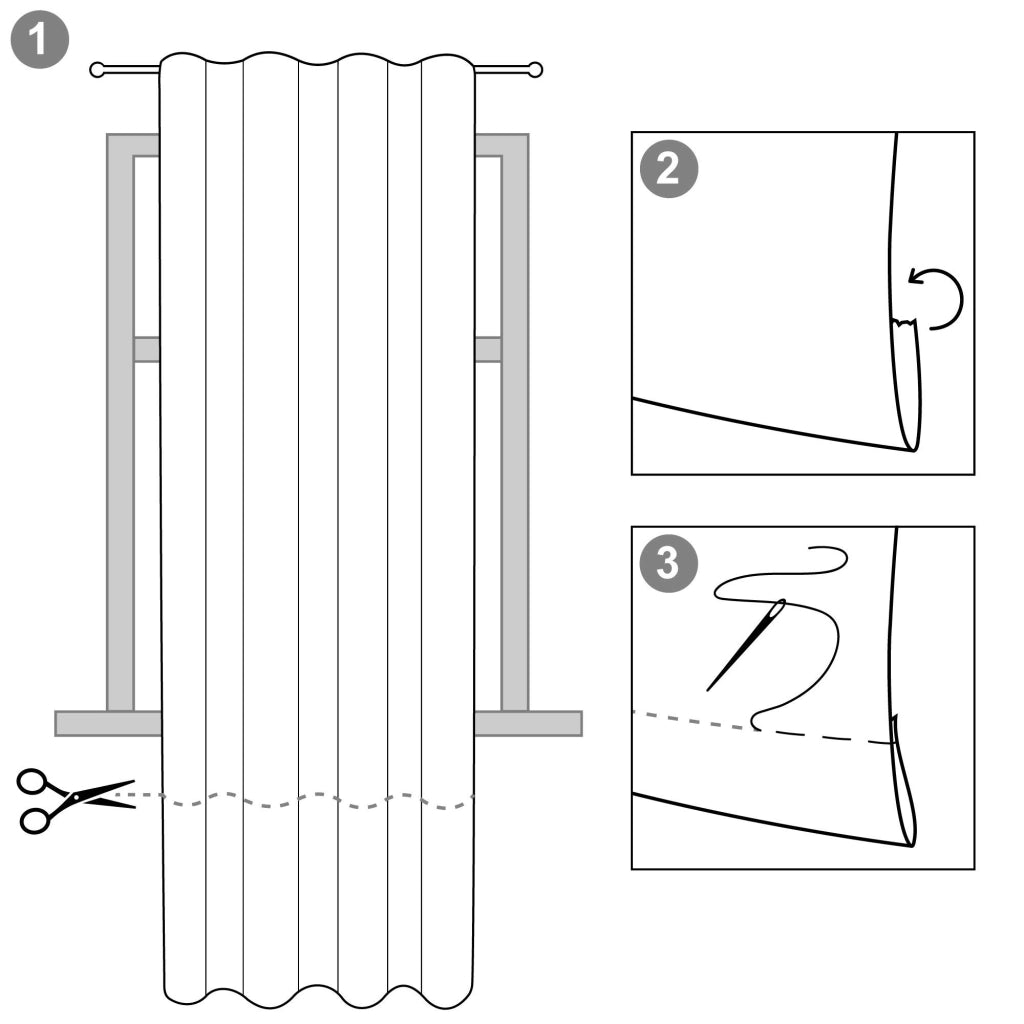 Tende oscuranti, set da 2, 140x245 cm, colore antracite