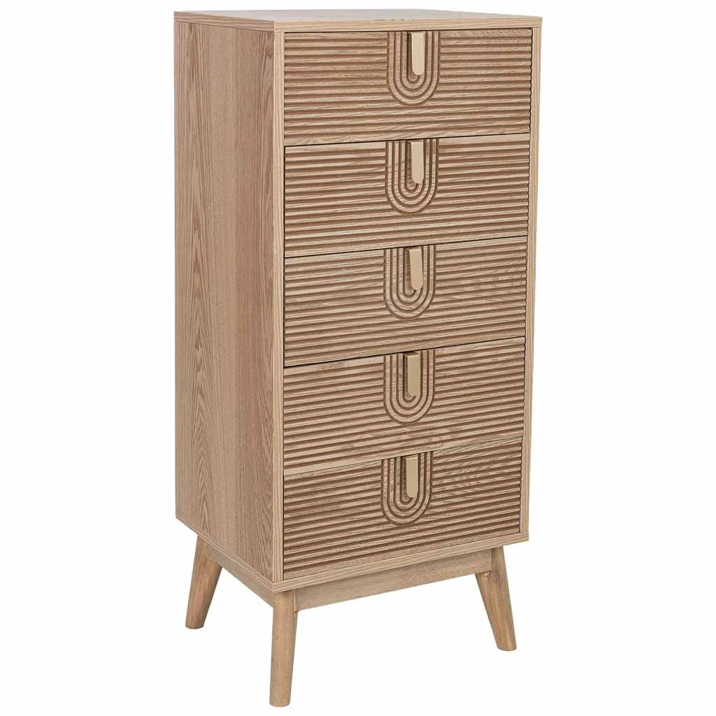 Cassettiera in legno marrone 45x36x100h cm