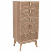 Cassettiera in legno marrone 45x36x100h cm