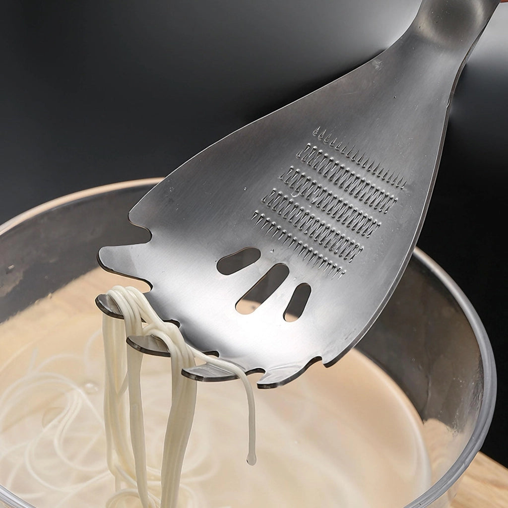 Accessori da cucina in acciaio inossidabile 5-in-1: pressa per aglio, tritatutto per patate