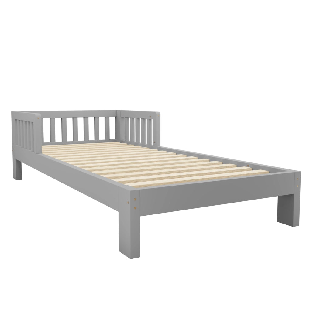 Set di due letti modulari per bambini 90 x 200 cm grigio
