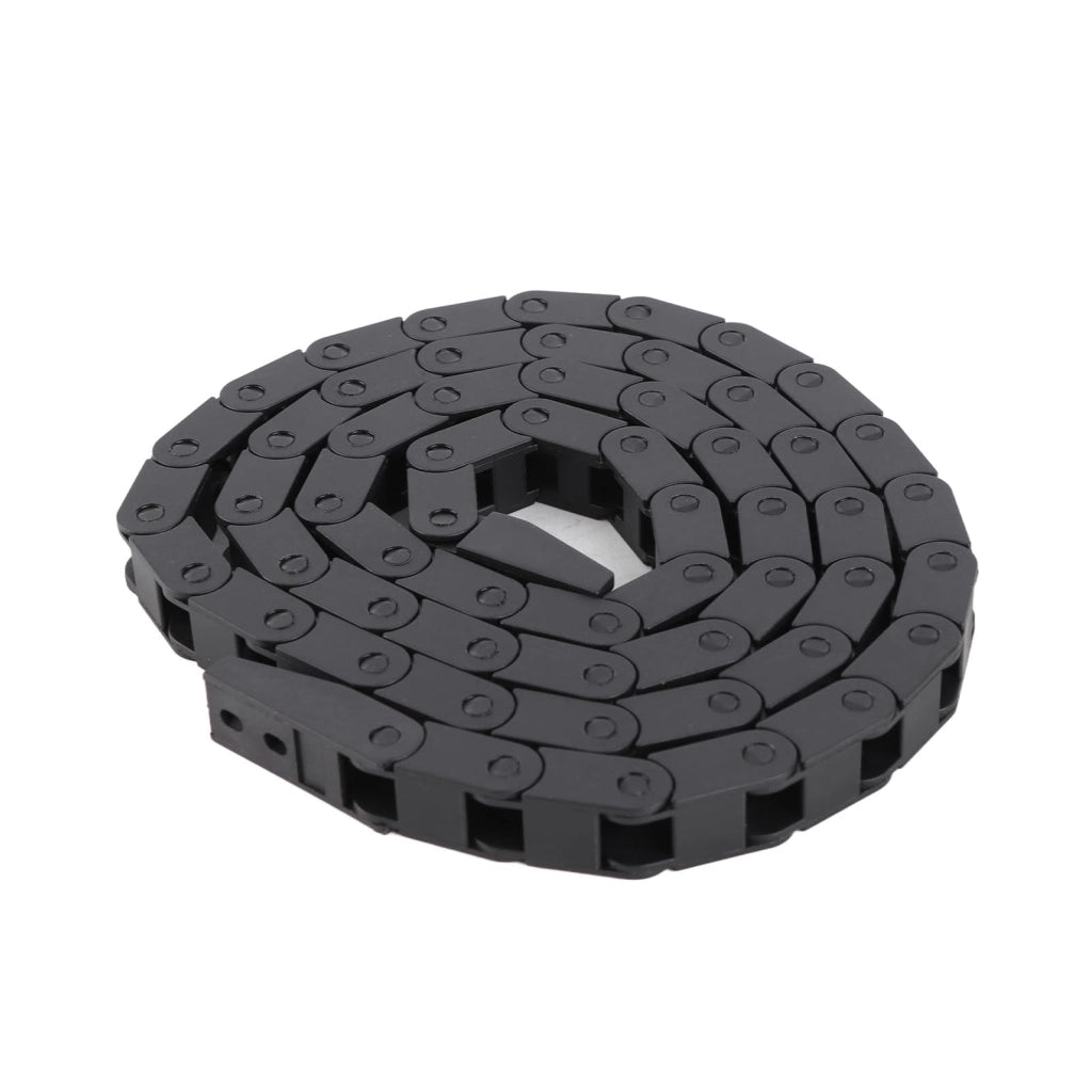 Catena portacavi 7x7 mm, nera, in nylon, per stampanti 3D e macchine CNC
