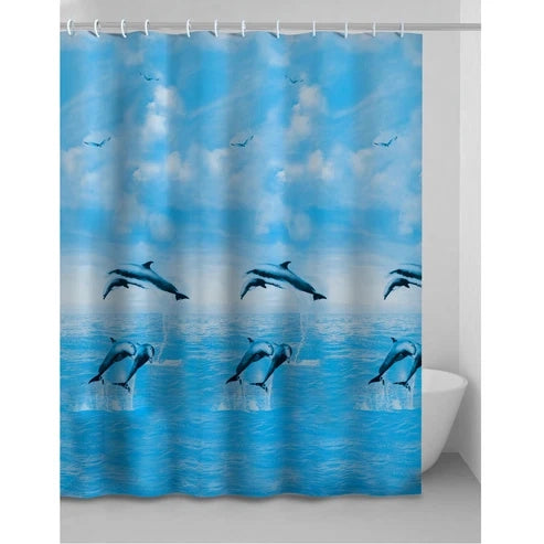 Tenda doccia Haiti in PEVA 120 × 200 cm con ganci