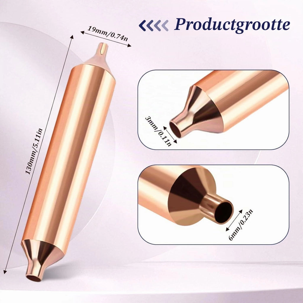 Filtro refrigerante in rame, dimensioni 19 mm x 127 mm, per sistemi di raffreddamento