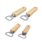 Apertiscatole in legno, confezione da 4 pezzi, personalizzabili con incisione, maneggevoli, dimensioni 14 x 4 cm