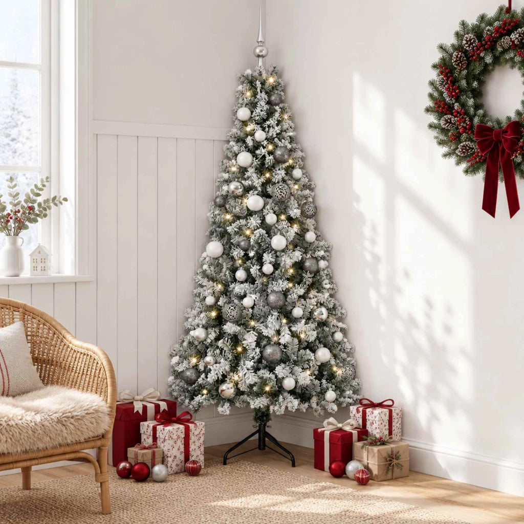 Albero di Natale artificiale con palline 120 cm 150 LED 3461000