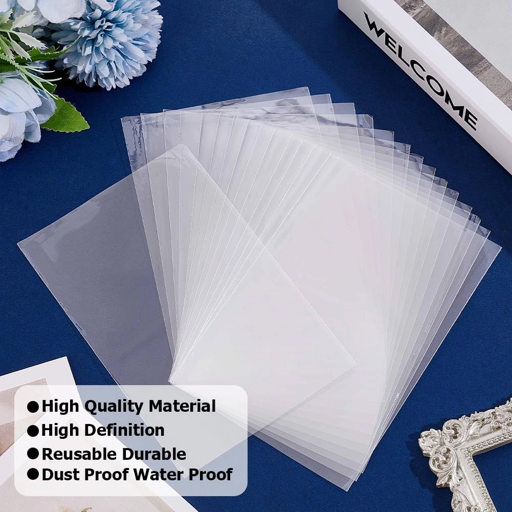 100 custodie per ricette, formato 10x15 cm, trasparenti e impermeabili