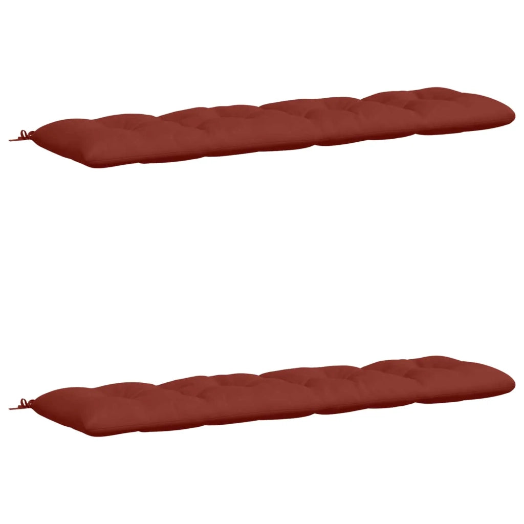 Cuscini per Panchina VIANEN 2 pz 100% Poliestere Rosso 953319