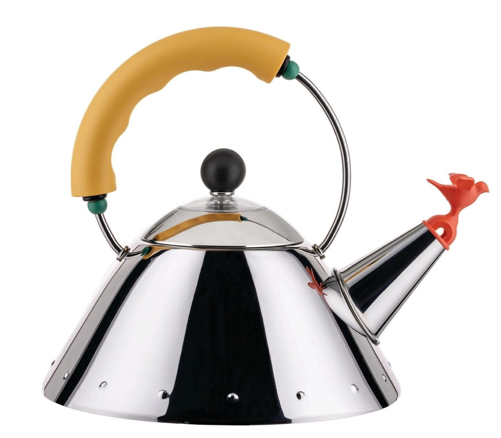 9093/1, Bollitore con fischietto, Alessi Colore: Giallo